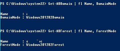 raise domain functional level