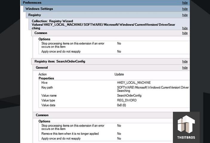 add registry key gpo