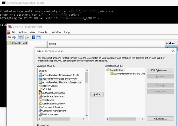 active directory mmc snap in