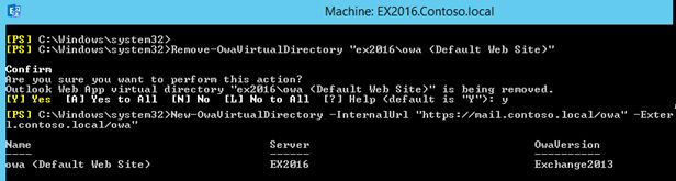 recreate exchange virtual directories