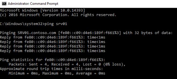 ping ipv4