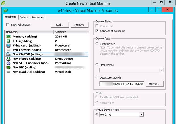 esxi windows10