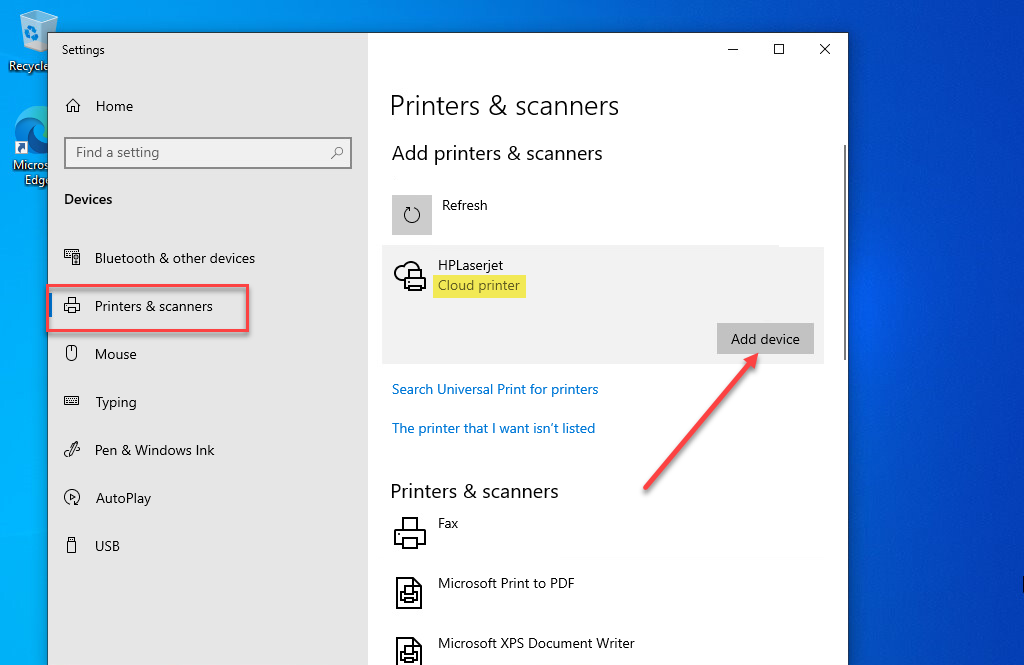 enable universal print azure