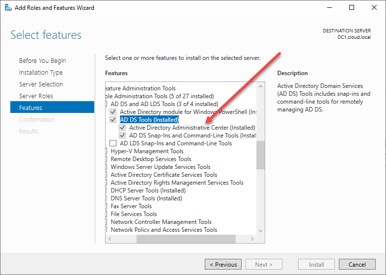 active directory administrative center