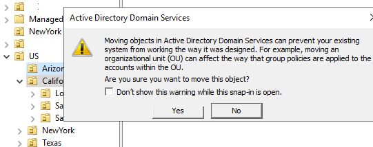 active directory organizational unit example