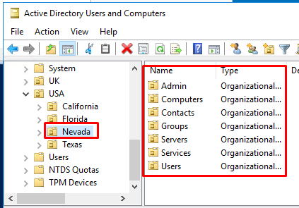 how to create ou in active directory