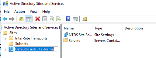 active directory sites and services subnets