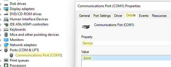 com port in use by another application