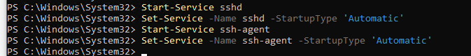 ssh to windows pc