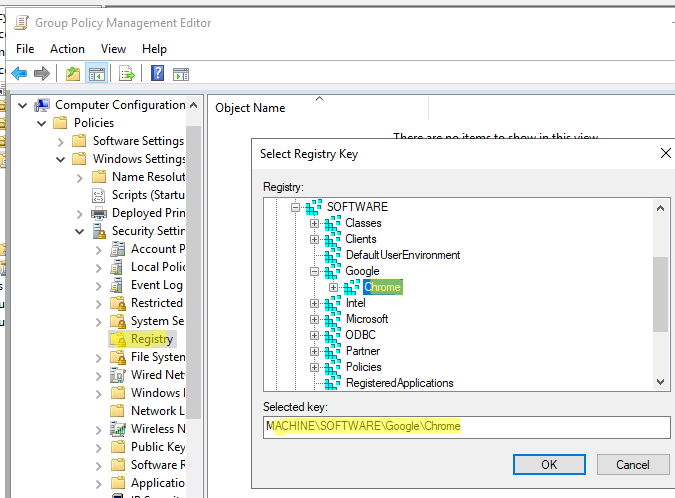 group policy registry key