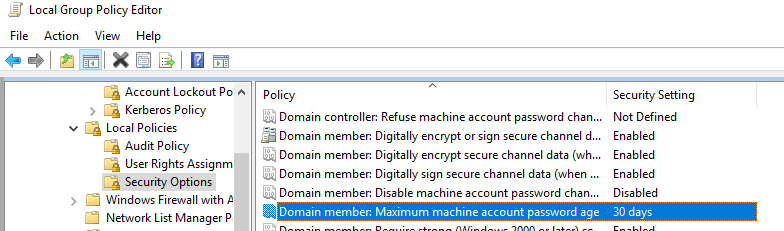 domain trust relationship fix