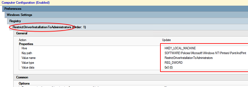 gpo install printer driver without admin