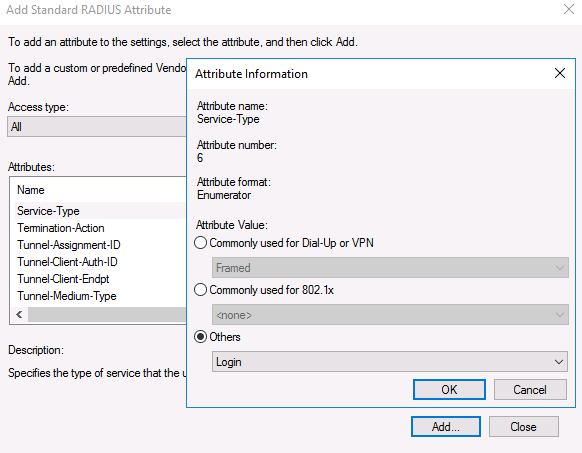 radius server configuration