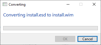convert .esd to .wim