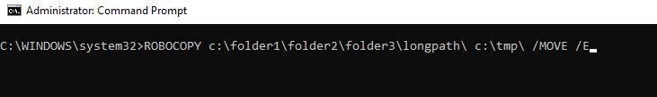 file name too long for destination folder