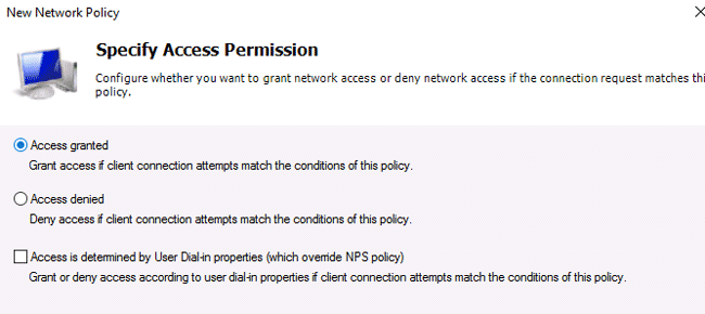 configure radius server