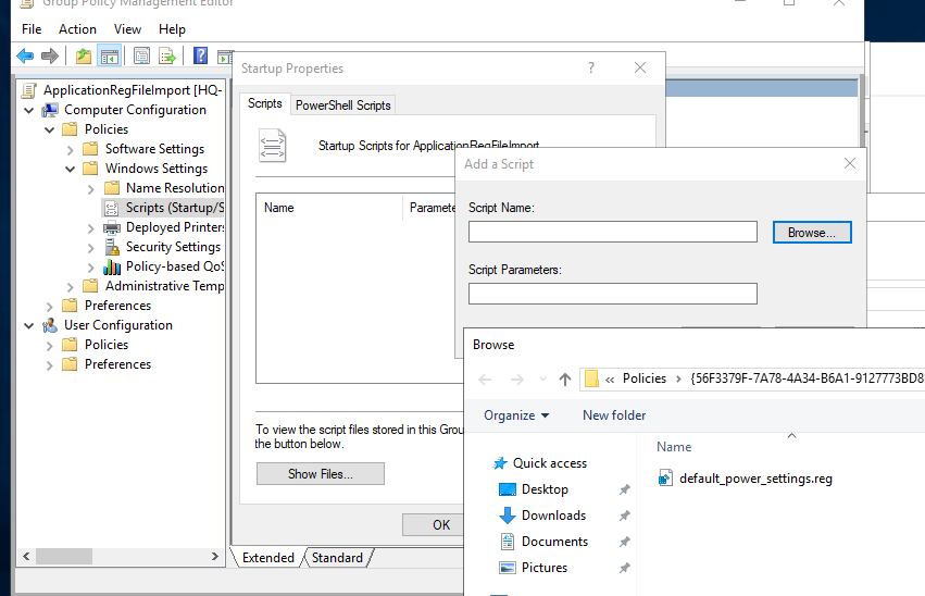 gpo for registry changes