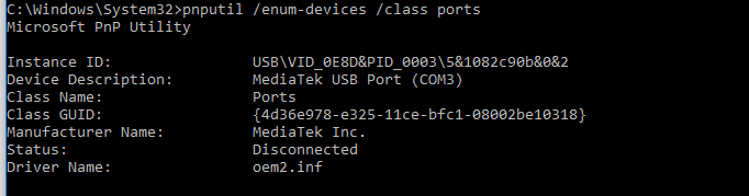 com port used by another application