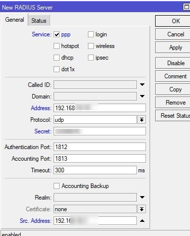 radius server setup