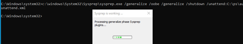 how to sysprep