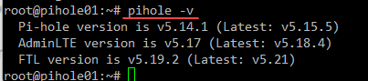 update pihole