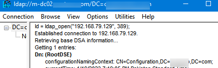 lack of network connectivity to a domain controller