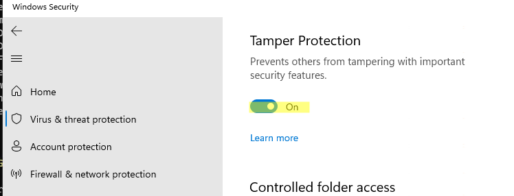 turn off windows defender powershell