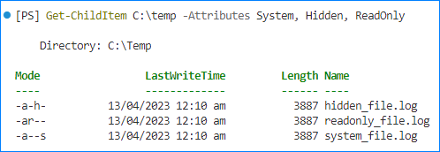 Get-ChildItem System