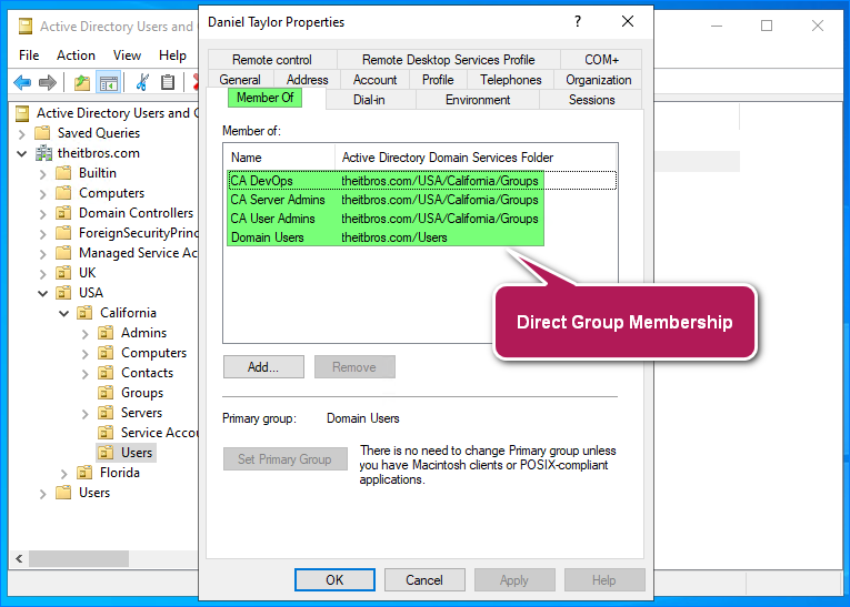 ldap query nested groups