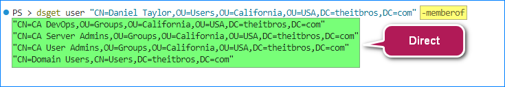 how to find nested groups in active directory