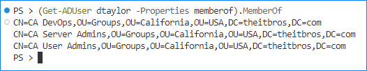 ldap query recursive group membership