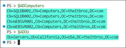 move computers to ou powershell