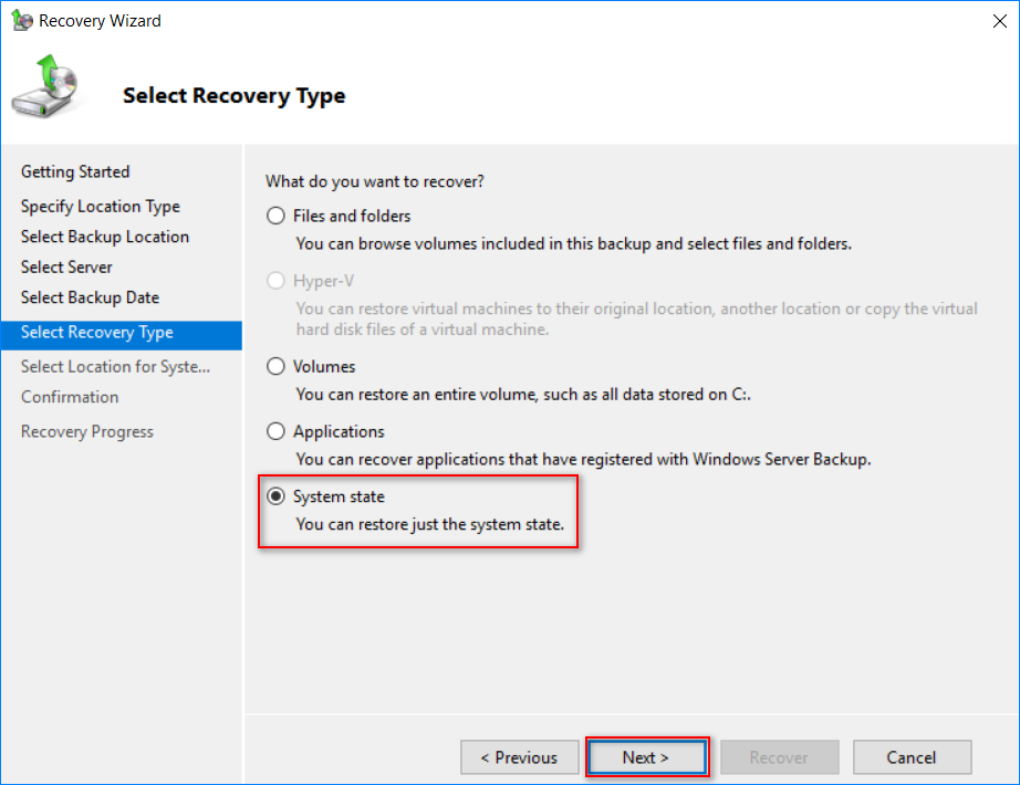 how to restore active directory from backup