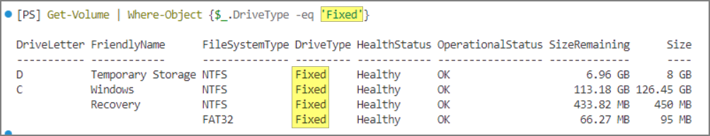 disk cleanup powershell