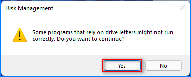 how to change drive letter in disk management
