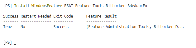 configure user storage of bitlocker recovery information