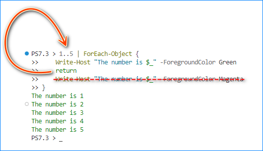 powershell return function