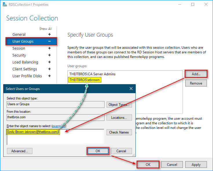 allow log on through remote desktop services powershell