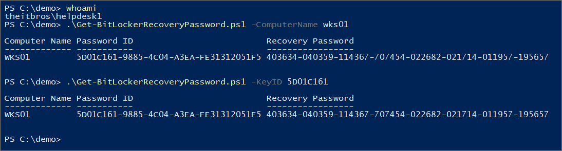 BitLocker Recovery