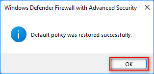 how to reset windows firewall to default