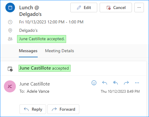 outlook auto accept invites