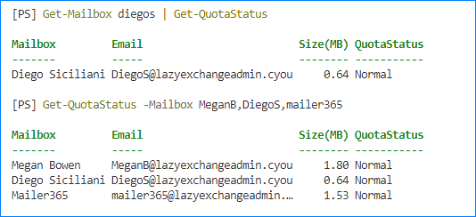 powershell get mailbox