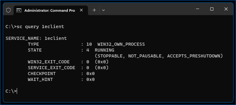 powershell check service status