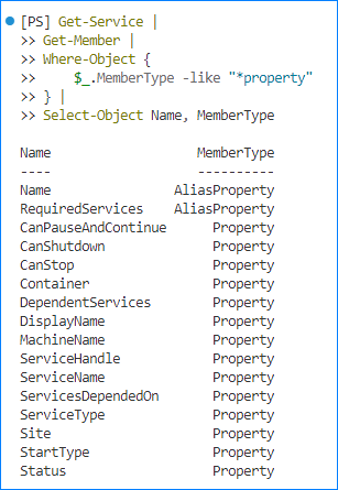 powershell service status