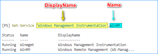 powershell get-service