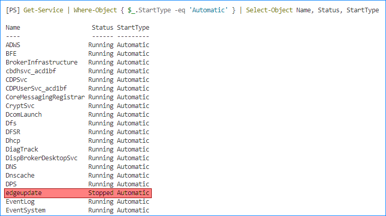 powershell check if service exists