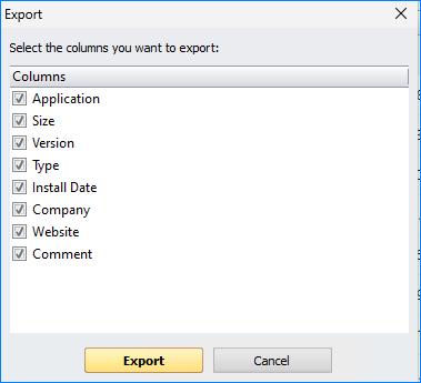export list of installed programs windows 11