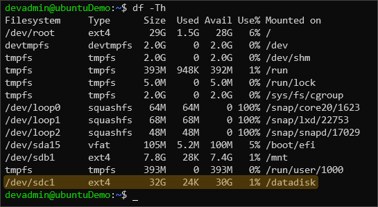 azure expand os disk linux