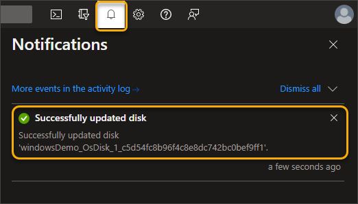 how to increase os disk size in azure linux vm