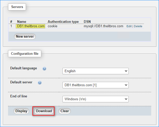 http //localhost/phpmyadmin/